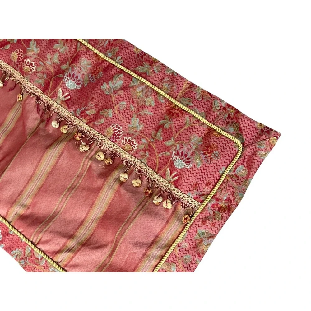 Waterford‎ Ballyshannon King Shams Red Gold Luxury Regency Bedding Pair